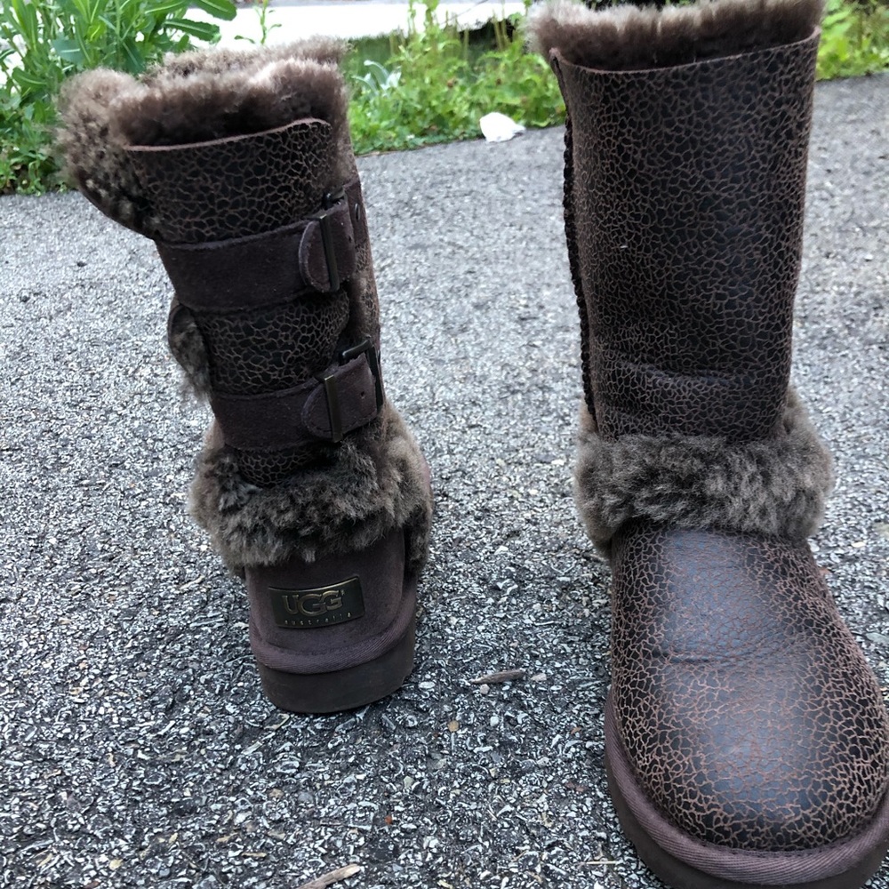 3/4 leather ugg boots